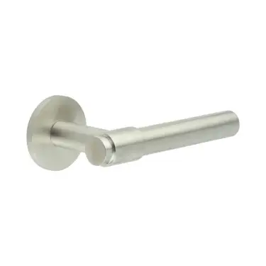 Click Here To Enlarge This Photo Of CR-103A2SSS Frelan Hardware CRES Unsprung &lpar;Round Rose&rpar; Door Handle Satin Stainless Steel &lpar;SS316&rpar;