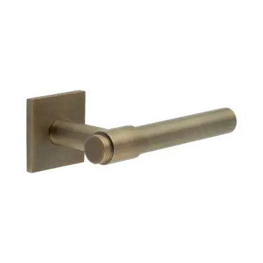 Click Here To Enlarge This Photo Of CR-103B1AB Frelan Hardware CRES Sprung &lpar;Square Rose&rpar; Door Handle Antique Brass &lpar;SS316&rpar;