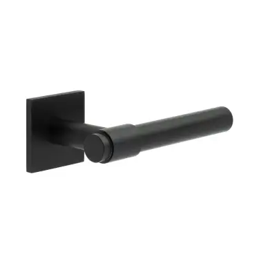 Click Here To Enlarge This Photo Of CR-103B1MB Frelan Hardware CRES Sprung &lpar;Square Rose&rpar; Door Handle Black &lpar;SS316&rpar;