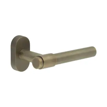 Click Here To Enlarge This Photo Of CR-103C4AB Frelan Hardware CRES Multi Point Oval Rose Door Handle Antique Brass &lpar;SS316&rpar;