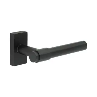 CR-103D4MB Frelan Hardware CRES Multi Point Rectangular Rose Door Handle Black &lpar;SS316&rpar;