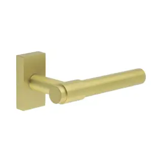 CR-103D4SB Frelan Hardware CRES Multi Point Rectangular Rose Door Handle Satin Brass &lpar;SS316&rpar;
