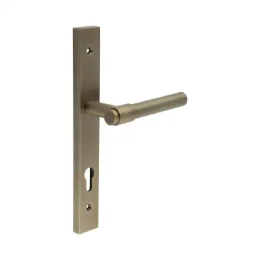 Click Here To Enlarge This Photo Of CR-103G4AB Frelan Hardware CRES 92mm Multi Point Backplate Door Handle &lpar;215mm c&sol;c&rpar; Antique Brass &lpar;SS316&rpar;