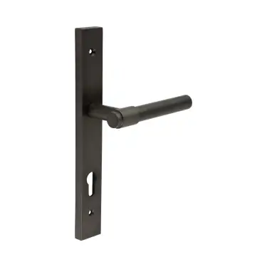 Click Here To Enlarge This Photo Of CR-103G4DB Frelan Hardware CRES 92mm Multi Point Backplate Door Handle &lpar;215mm c&sol;c&rpar; Dark Bronze &lpar;SS316&rpar;