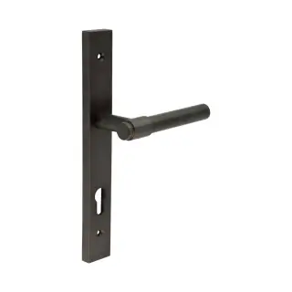 CR-103G4DB Frelan Hardware CRES 92mm Multi Point Backplate Door Handle &lpar;215mm c&sol;c&rpar; Dark Bronze &lpar;SS316&rpar;