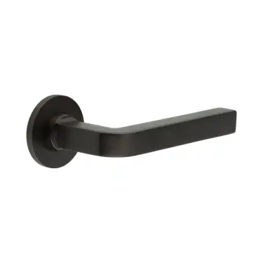 Click Here To Enlarge This Photo Of CR-104A1DB Frelan Hardware CRES Sprung &lpar;Round Rose&rpar; Door Handle Dark Bronze &lpar;SS316&rpar;