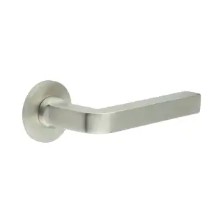 CR-104A1SSS Frelan Hardware CRES Sprung &lpar;Round Rose&rpar; Door Handle Satin Stainless Steel &lpar;SS316&rpar;