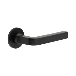 CR-104A2MB Frelan Hardware CRES Unsprung &lpar;Round Rose&rpar; Door Handle Black &lpar;SS316&rpar;