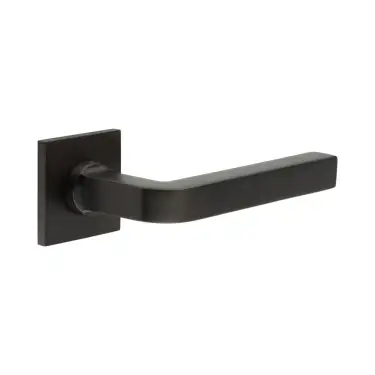 Click Here To Enlarge This Photo Of CR-104B1DB Frelan Hardware CRES Sprung &lpar;Square Rose&rpar; Door Handle Dark Bronze &lpar;SS316&rpar;