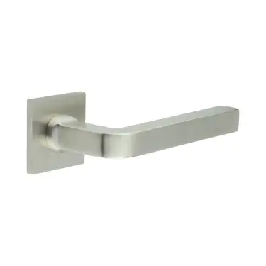 Click Here To Enlarge This Photo Of CR-104B2SSS Frelan Hardware CRES Unsprung &lpar;Square Rose&rpar; Door Handle Satin Stainless Steel &lpar;SS316&rpar;