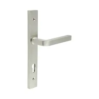 CR-104G4SSS Frelan Hardware CRES 92mm Multi Point Backplate Door Handle &lpar;215mm c&sol;c&rpar; Satin Stainless Steel &lpar;SS316&rpar;