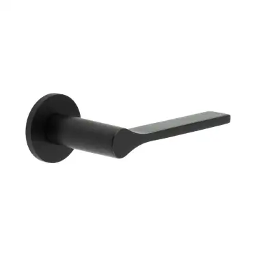 Click Here To Enlarge This Photo Of CR-105A3MB Frelan Hardware CRES Fixed Dead &lpar;Round Rose&rpar; Door Handle Black &lpar;SS316&rpar;