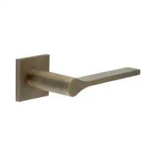CR-105B2AB Frelan Hardware CRES Unsprung &lpar;Square Rose&rpar; Door Handle Antique Brass &lpar;SS316&rpar;