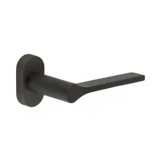 CR-105C4DB Frelan Hardware CRES Multi Point Oval Rose Door Handle Dark Bronze &lpar;SS316&rpar;