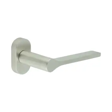 Click Here To Enlarge This Photo Of CR-105C4SSS Frelan Hardware CRES Multi Point Oval Rose Door Handle Satin Stainless Steel &lpar;SS316&rpar;