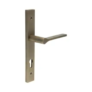 CR-105G4AB Frelan Hardware CRES 92mm Multi Point Backplate Door Handle &lpar;215mm c&sol;c&rpar; Antique Brass &lpar;SS316&rpar;