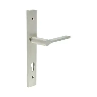CR-105G4SSS Frelan Hardware CRES 92mm Multi Point Backplate Door Handle &lpar;215mm c&sol;c&rpar; Satin Stainless Steel &lpar;SS316&rpar;