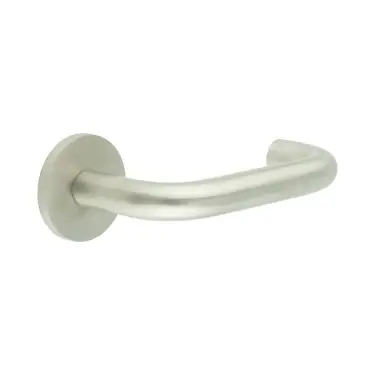 Click Here To Enlarge This Photo Of CR-106A2SSS Frelan Hardware CRES Unsprung &lpar;Round Rose&rpar; Door Handle Satin Stainless Steel &lpar;SS316&rpar;