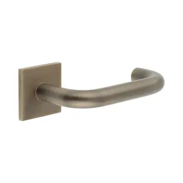 Click Here To Enlarge This Photo Of CR-106B1AB Frelan Hardware CRES Sprung &lpar;Square Rose&rpar; Door Handle Antique Brass &lpar;SS316&rpar;