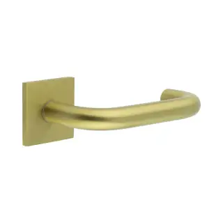 CR-106B2SB Frelan Hardware CRES Unsprung &lpar;Square Rose&rpar; Door Handle Satin Brass &lpar;SS316&rpar;