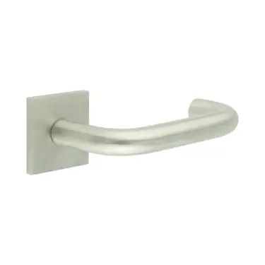 Click Here To Enlarge This Photo Of CR-106B3SSS Frelan Hardware CRES Fixed Dead &lpar;Square Rose&rpar; Door Handle Satin Stainless Steel &lpar;SS316&rpar;