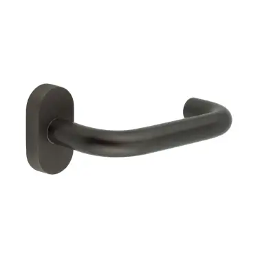 Click Here To Enlarge This Photo Of CR-106C4DB Frelan Hardware CRES Multi Point Oval Rose Door Handle Dark Bronze &lpar;SS316&rpar;