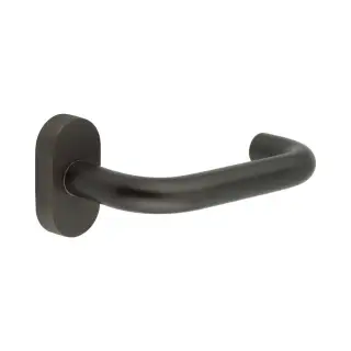 CR-106C4DB Frelan Hardware CRES Multi Point Oval Rose Door Handle Dark Bronze &lpar;SS316&rpar;
