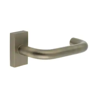 CR-106D4AB Frelan Hardware CRES Multi Point Rectangular Rose Door Handle Antique Brass &lpar;SS316&rpar;