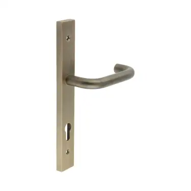 Click Here To Enlarge This Photo Of CR-106G4AB Frelan Hardware CRES 92mm Multi Point Backplate Door Handle &lpar;215mm c&sol;c&rpar; Antique Brass &lpar;SS316&rpar;