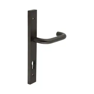 CR-106G4DB Frelan Hardware CRES 92mm Multi Point Backplate Door Handle &lpar;215mm c&sol;c&rpar; Dark Bronze &lpar;SS316&rpar;