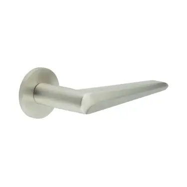 Click Here To Enlarge This Photo Of CR-107A2SSS Frelan Hardware CRES Unsprung &lpar;Round Rose&rpar; Door Handle Satin Stainless Steel &lpar;SS316&rpar;