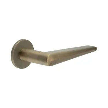 Click Here To Enlarge This Photo Of CR-107A3AB Frelan Hardware CRES Fixed Dead &lpar;Round Rose&rpar; Door Handle Antique Brass &lpar;SS316&rpar;