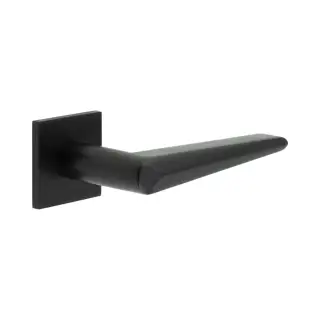 CR-107B1MB Frelan Hardware CRES Sprung &lpar;Square Rose&rpar; Door Handle Black &lpar;SS316&rpar;