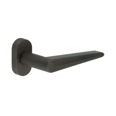 Click Here To Enlarge This Photo Of CR-107C4DB Frelan Hardware CRES Multi Point Oval Rose Door Handle Dark Bronze &lpar;SS316&rpar;