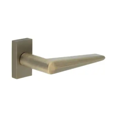 Click Here To Enlarge This Photo Of CR-107D4AB Frelan Hardware CRES Multi Point Rectangular Rose Door Handle Antique Brass &lpar;SS316&rpar;