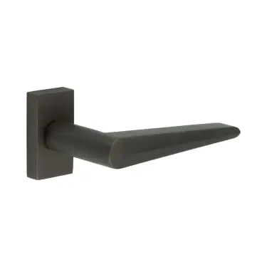 Click Here To Enlarge This Photo Of CR-107D4DB Frelan Hardware CRES Multi Point Rectangular Rose Door Handle Dark Bronze &lpar;SS316&rpar;