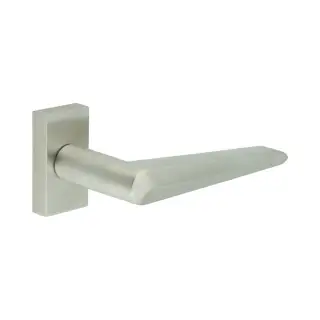 CR-107D4SSS Frelan Hardware CRES Multi Point Rectangular Rose Door Handle Satin Stainless Steel &lpar;SS316&rpar;