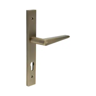 Click Here To Enlarge This Photo Of CR-107G4AB Frelan Hardware CRES 92mm Multi Point Backplate Door Handle &lpar;215mm c&sol;c&rpar; Antique Brass &lpar;SS316&rpar;