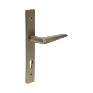CR-107G4AB Frelan Hardware CRES 92mm Multi Point Backplate Door Handle &lpar;215mm c&sol;c&rpar; Antique Brass &lpar;SS316&rpar;