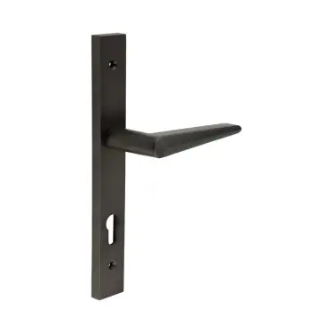 Click Here To Enlarge This Photo Of CR-107G4DB Frelan Hardware CRES 92mm Multi Point Backplate Door Handle &lpar;215mm c&sol;c&rpar; Dark Bronze &lpar;SS316&rpar;