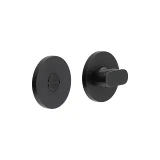 CR-801A7MB Frelan Hardware CRES Thumb Turn & Release &lpar;Round Rose&rpar; Black &lpar;SS316&rpar;