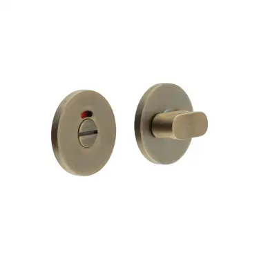 Click Here To Enlarge This Photo Of CR-801AJ7AB Frelan Hardware CRES Thumb Turn & Release &lpar;Round Rose&rpar; with Indicator Antique Brass &lpar;SS316&rpar;