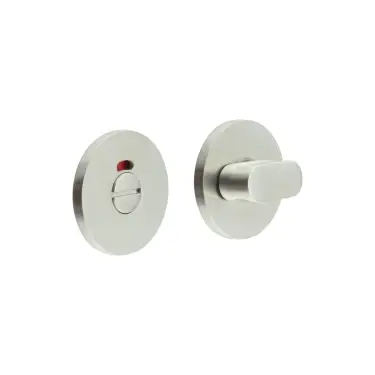 Click Here To Enlarge This Photo Of CR-801AJ7SSS Frelan Hardware CRES Thumb Turn & Release &lpar;Round Rose&rpar; with Indicator Satin Stainless Steel &lpar;SS316&rpar;