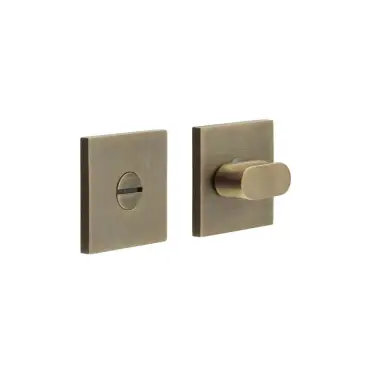 Click Here To Enlarge This Photo Of CR-801B7AB Frelan Hardware CRES Thumb Turn & Release &lpar;Square Rose&rpar; Antique Brass &lpar;SS316&rpar;