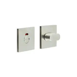 CR-801BK7SSS Frelan Hardware CRES Thumb Turn & Release &lpar;Square Rose&rpar; with Indicator Satin Stainless Steel &lpar;SS316&rpar;