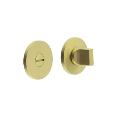 Click Here To Enlarge This Photo Of CR-802A7SB Frelan Hardware CRES Thumb Turn & Release &lpar;Round Rose&rpar; Satin Brass &lpar;SS316&rpar;