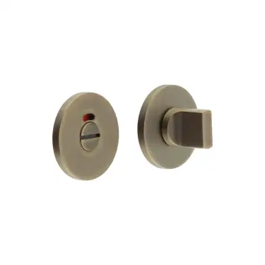 Click Here To Enlarge This Photo Of CR-802AJ7AB Frelan Hardware CRES Thumb Turn & Release &lpar;Round Rose&rpar; with Indicator Antique Brass &lpar;SS316&rpar;