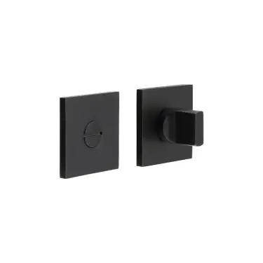 Click Here To Enlarge This Photo Of CR-802B7MB Frelan Hardware CRES Thumb Turn & Release &lpar;Square Rose&rpar; Black &lpar;SS316&rpar;
