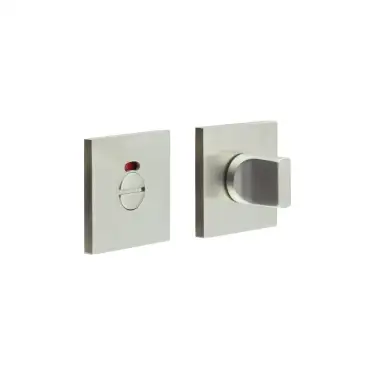 Click Here To Enlarge This Photo Of CR-802BK7SSS Frelan Hardware CRES Thumb Turn & Release &lpar;Square Rose&rpar; with Indicator Satin Stainless Steel &lpar;SS316&rpar;