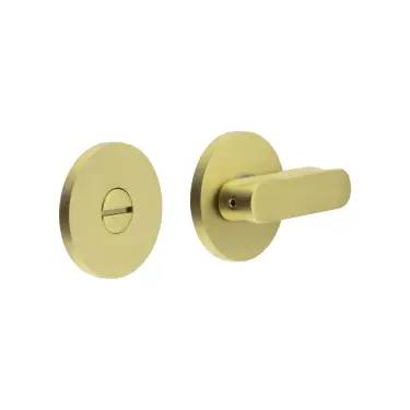 Click Here To Enlarge This Photo Of CR-803A7SB Frelan Hardware CRES Thumb Turn & Release &lpar;Round Rose&rpar; Satin Brass &lpar;SS316&rpar;